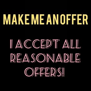 I am willing to accept reasonable offers. What's old to me is new to you!